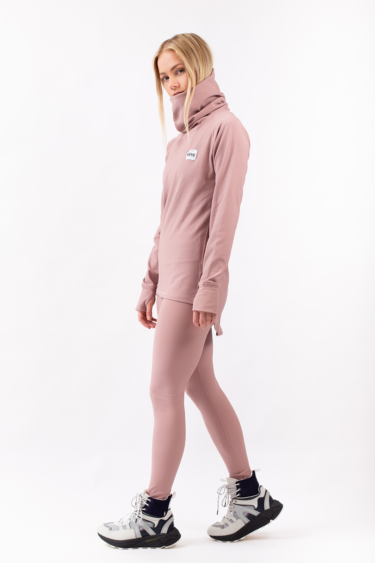 Base Layer | Icecold Gaiter Rib Top - Faded Woodrose