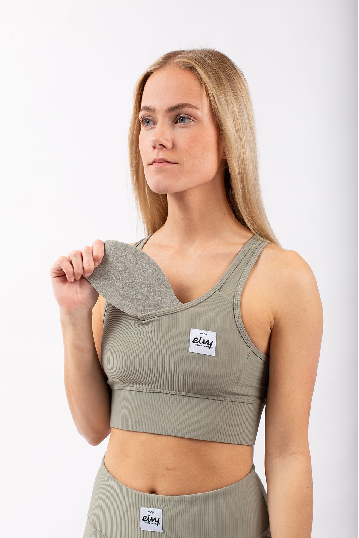 Rider Rib Sports Bra - Faded Oak | L