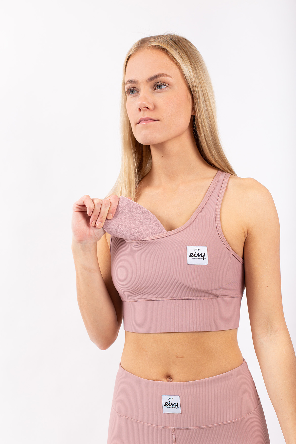 Rider Rib Sports Bra - Faded Woodrose | XL