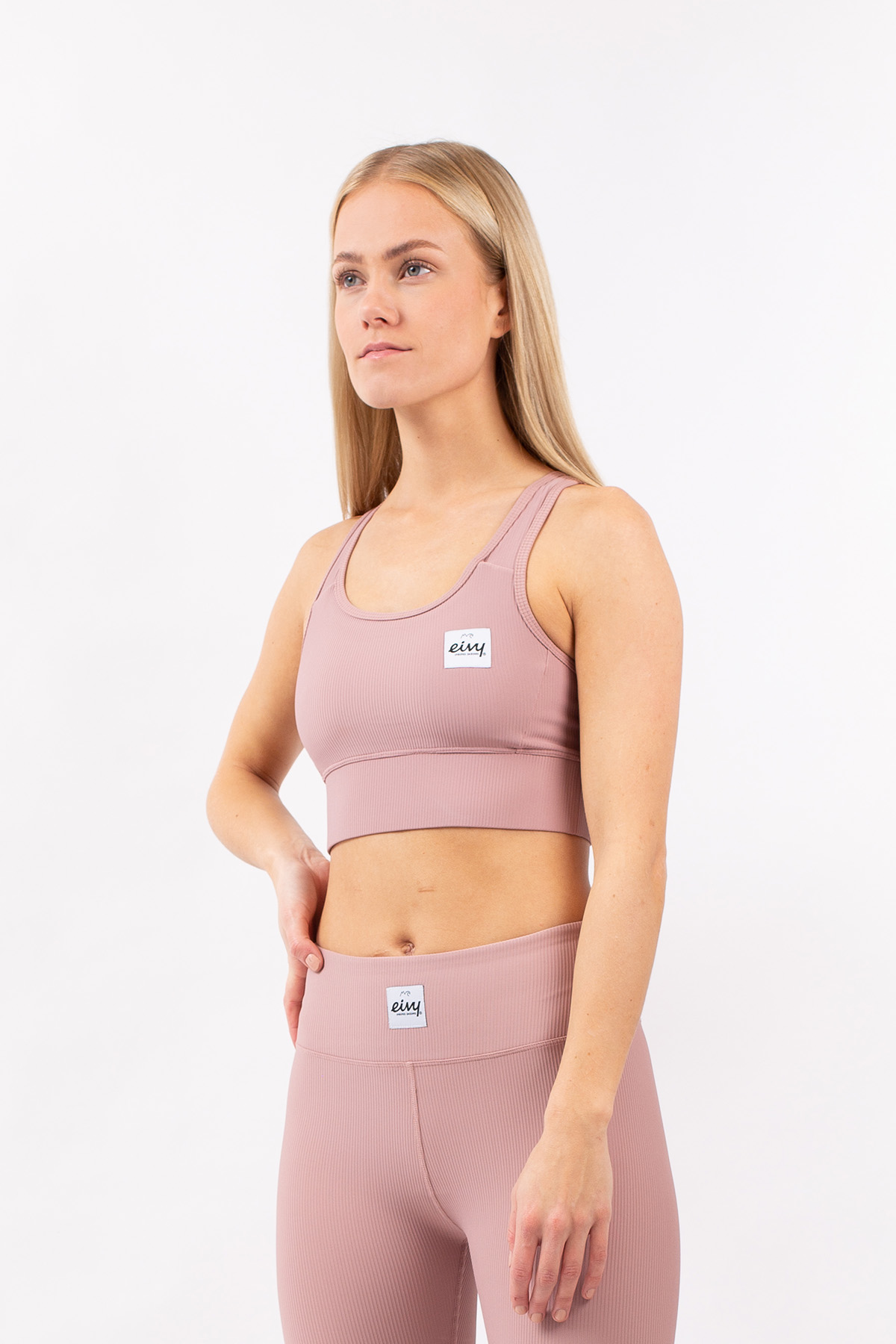 Rider Rib Sports Bra - Faded Woodrose | M