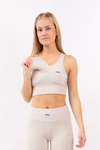 Rider Rib Sports Bra - Faded Cloud | XXS