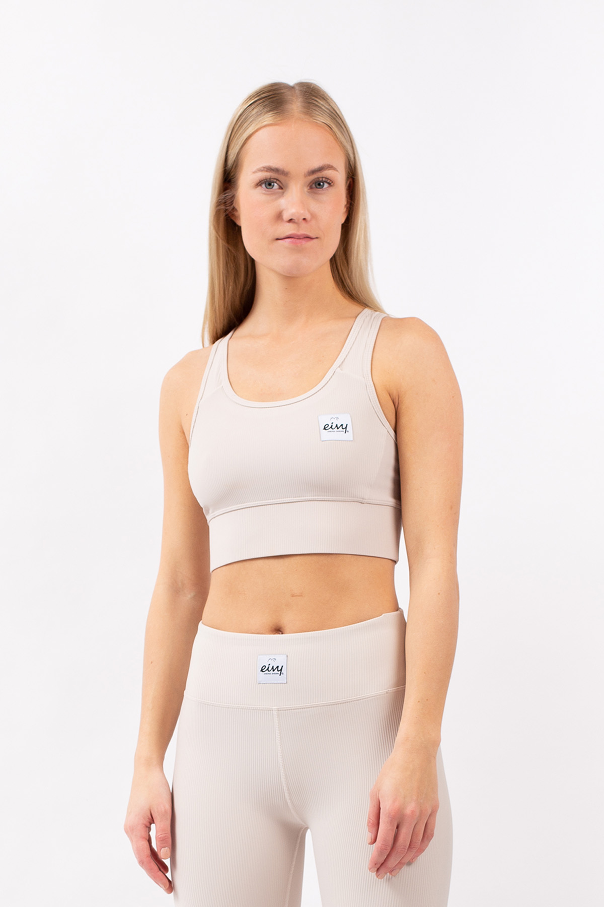 Rider Rib Sports Bra - Faded Cloud