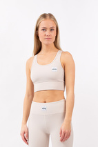 Rider Rib Sports Bra - Faded Cloud | XXL