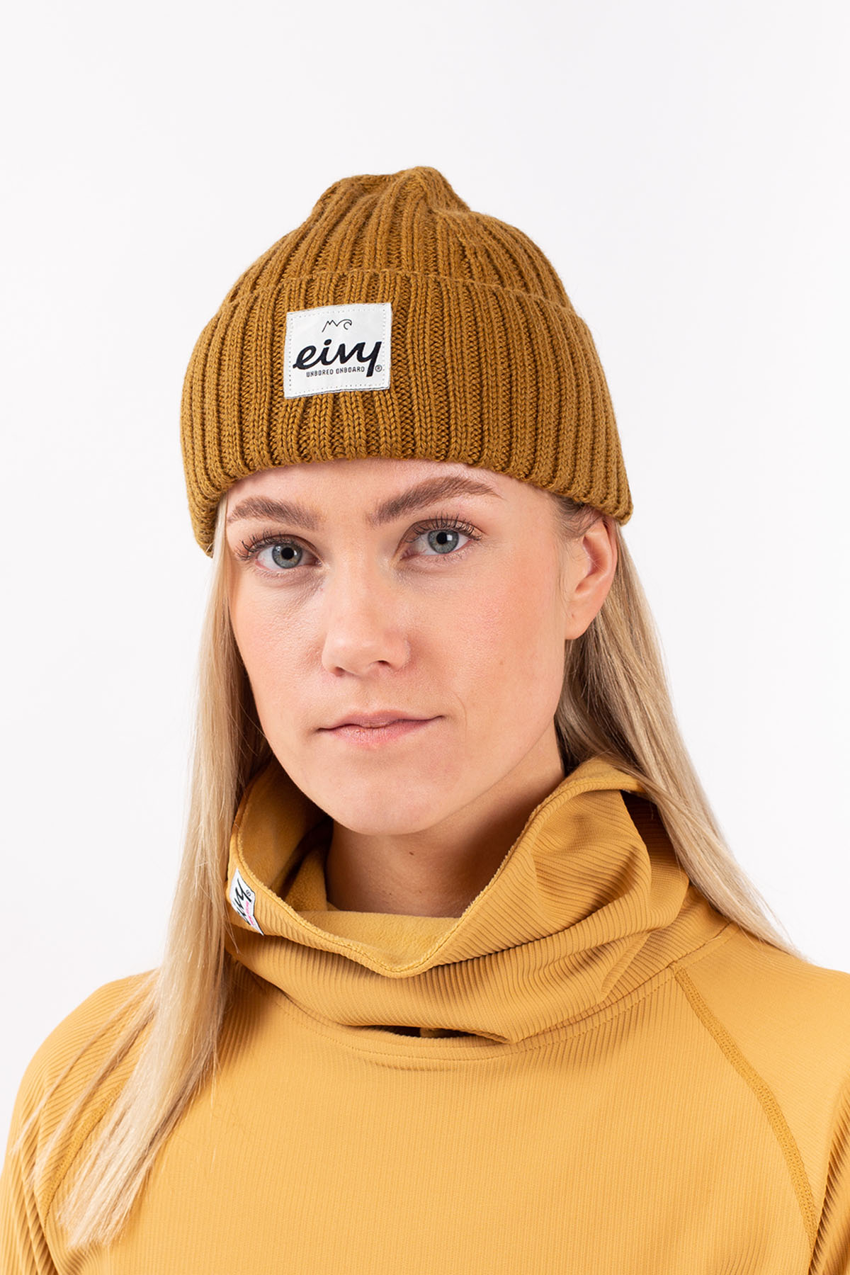 Sea Rib Wool Beanie - Faded Amber