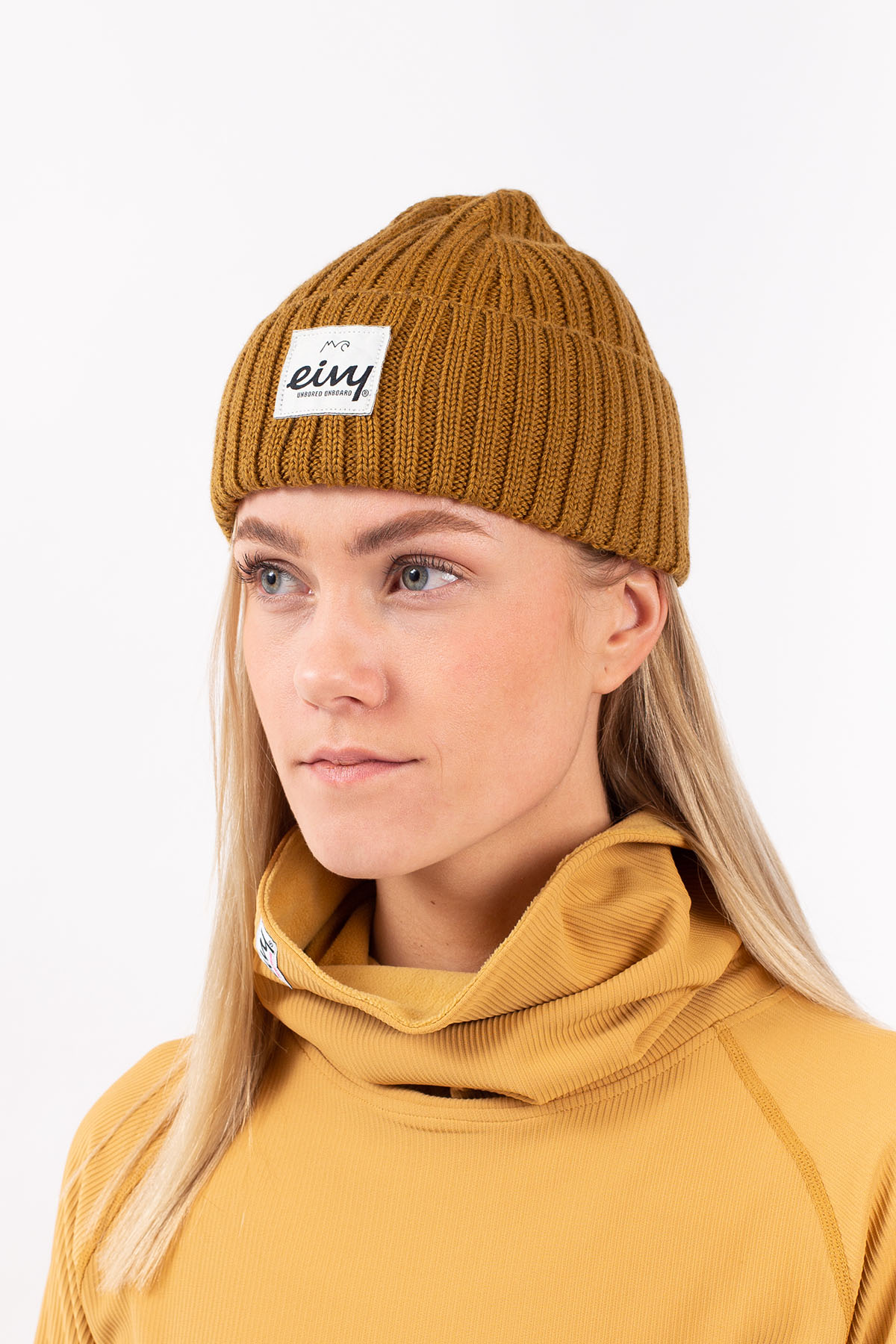 Sea Rib Wool Beanie - Faded Amber