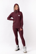 Base Layer | Icecold Hood Rib Top - Wine