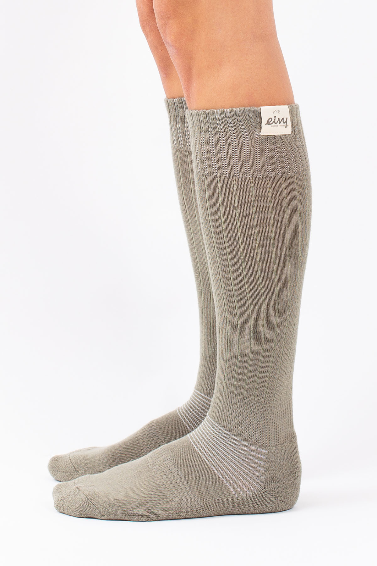 Rib Wool Socks - Faded Oak | 8-10