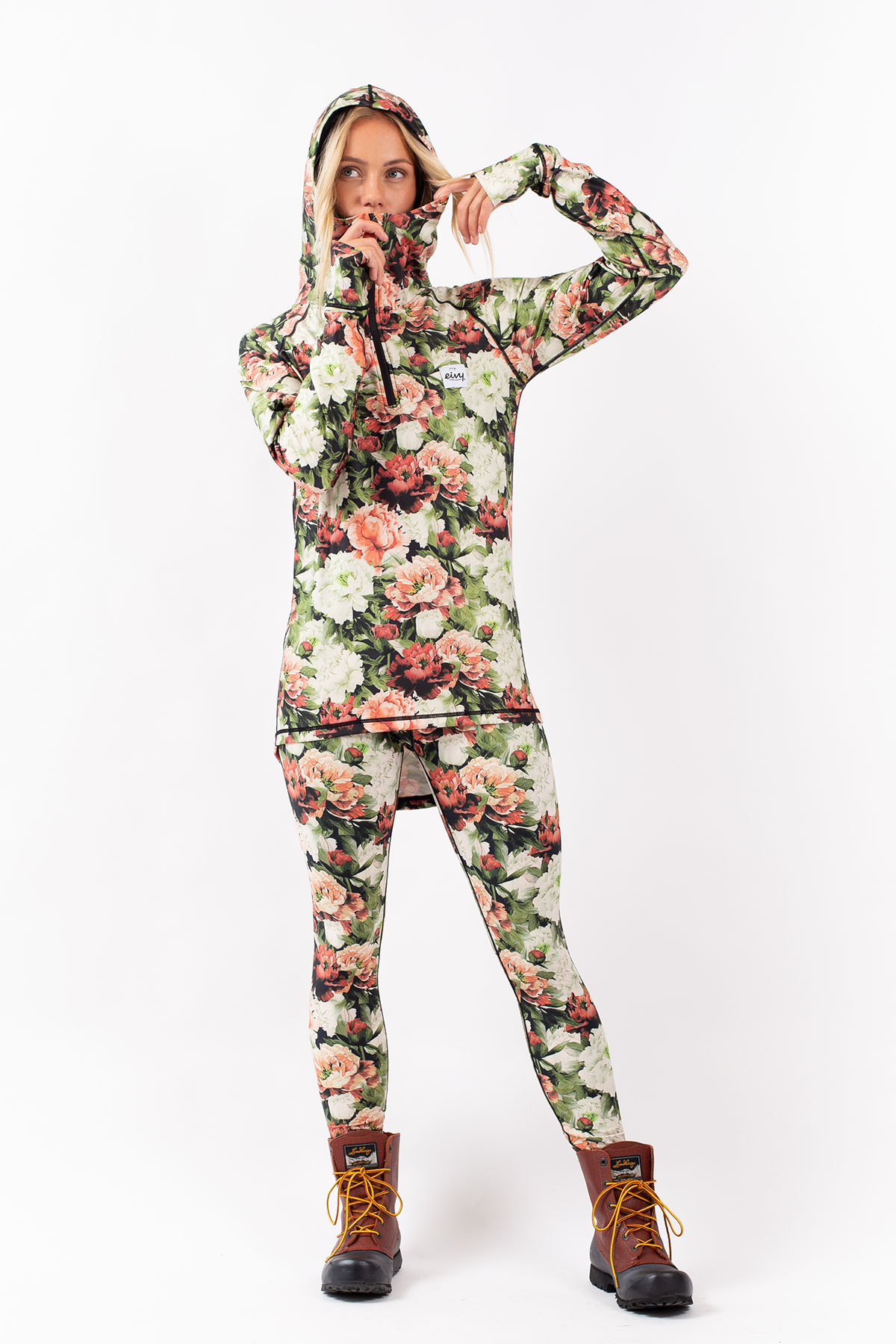 Icecold Zip Hood Top - Autumn Bloom | M