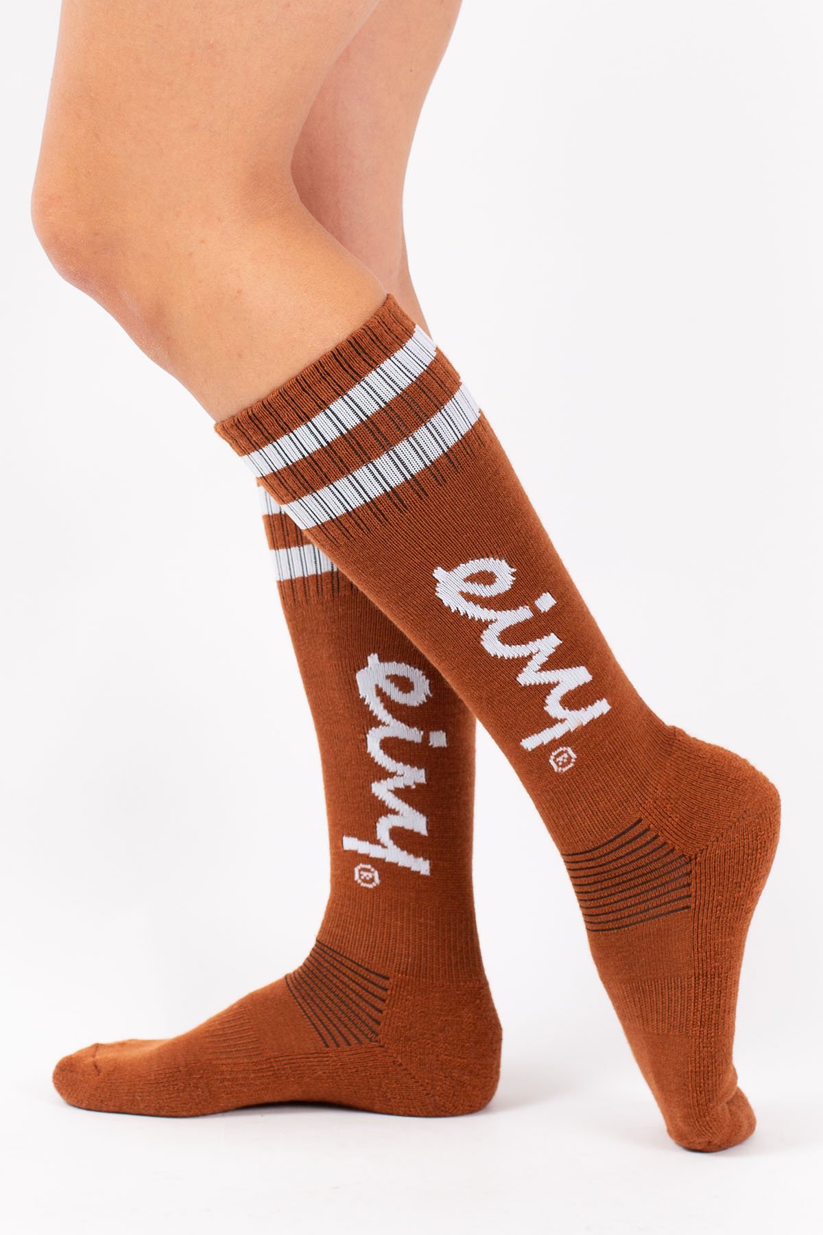 Cheerleader Wool Socks - Rust