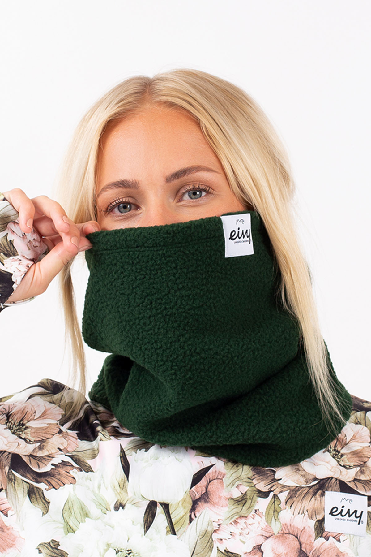 Tubular Sherpa Neckwarmer - Forest Green