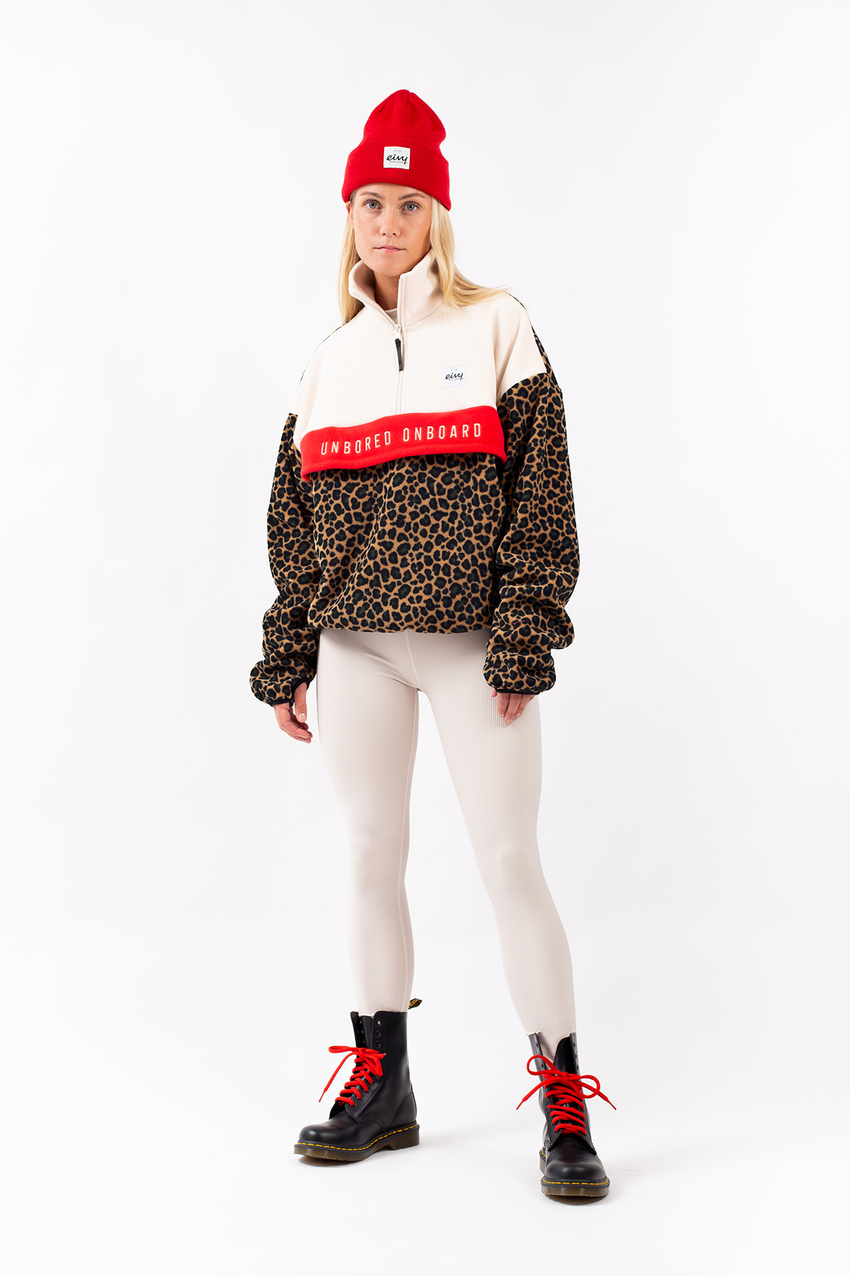 Ball Fleece - Offwhite & Leopard