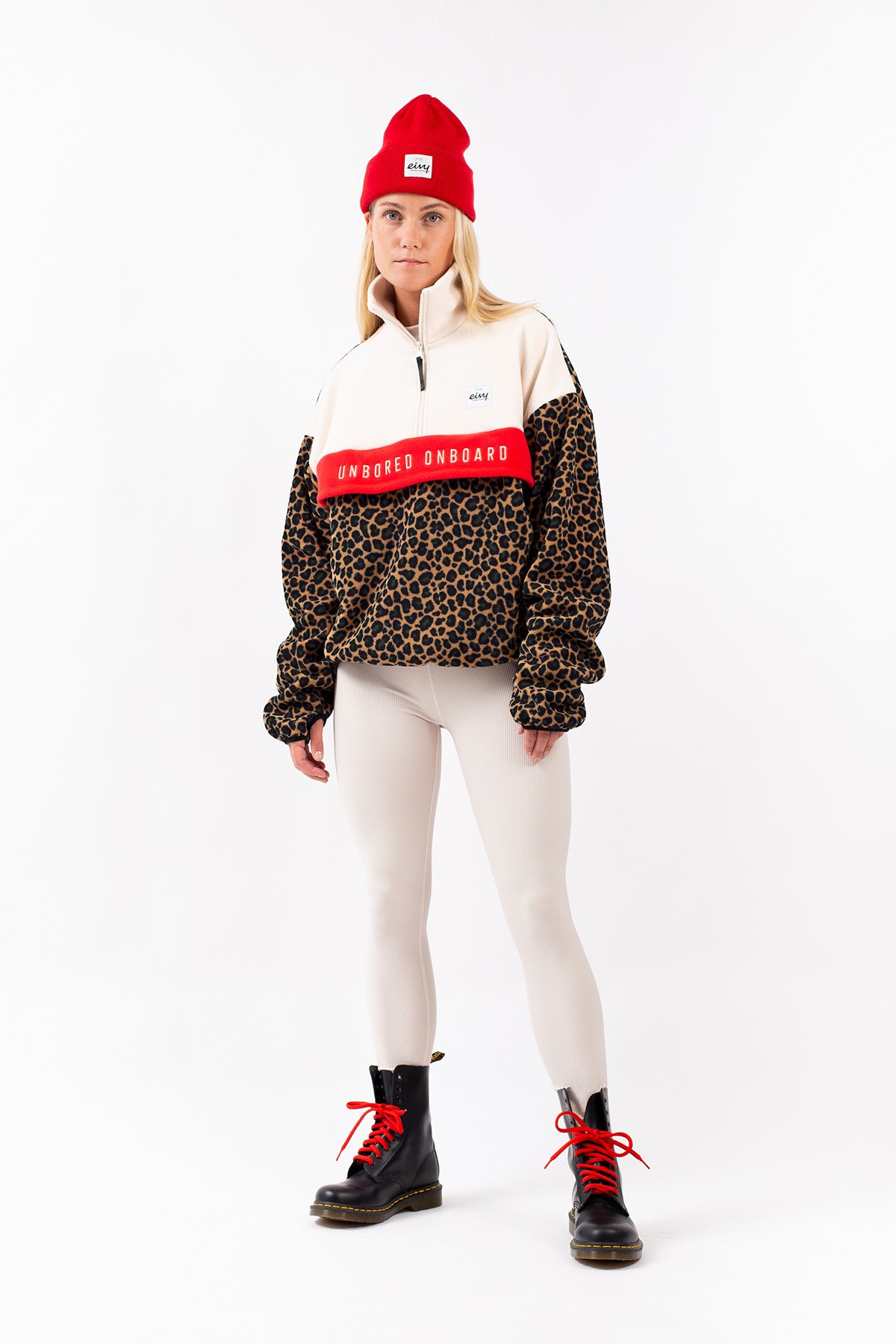 Ball Fleece - Offwhite & Leopard | XS