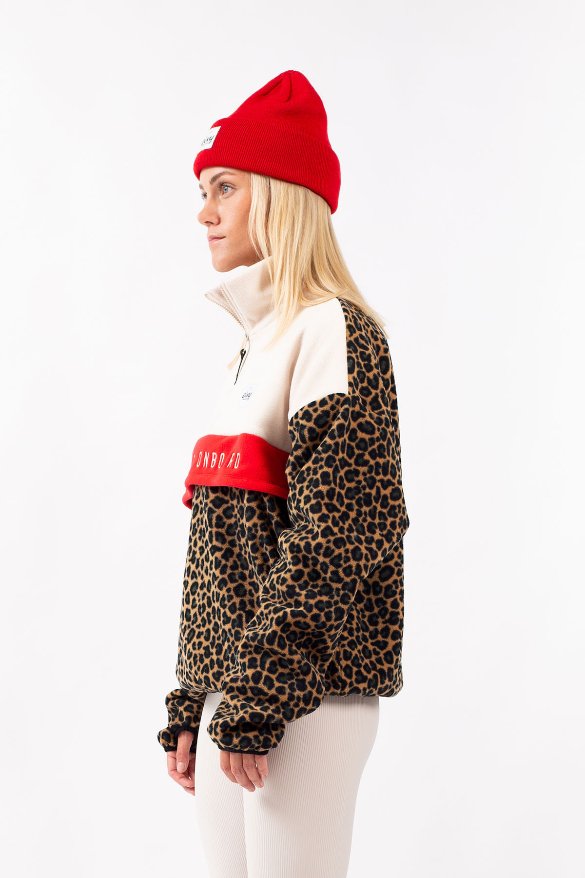 Ball Fleece - Offwhite & Leopard