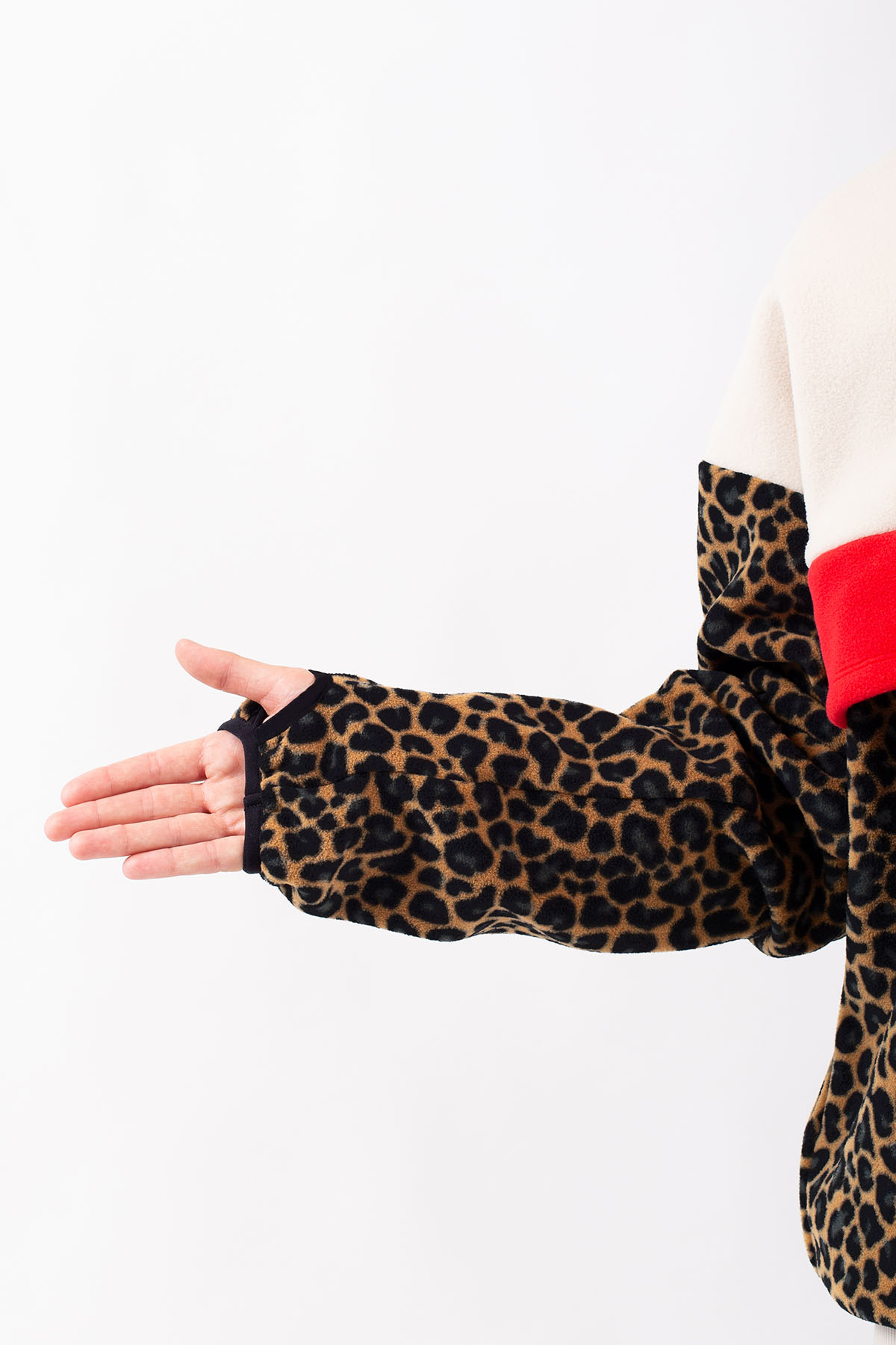 Ball Fleece - Offwhite & Leopard | XXL