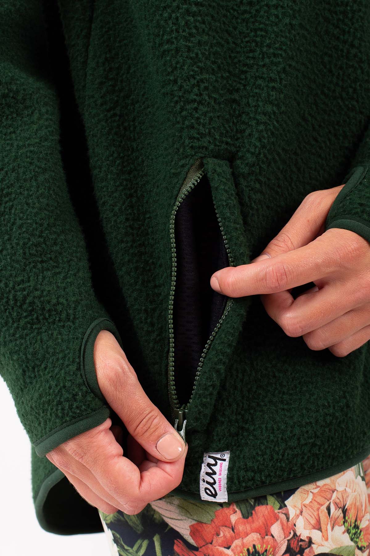 Fleece | Redwood Sherpa Jacket - Forest Green | XS