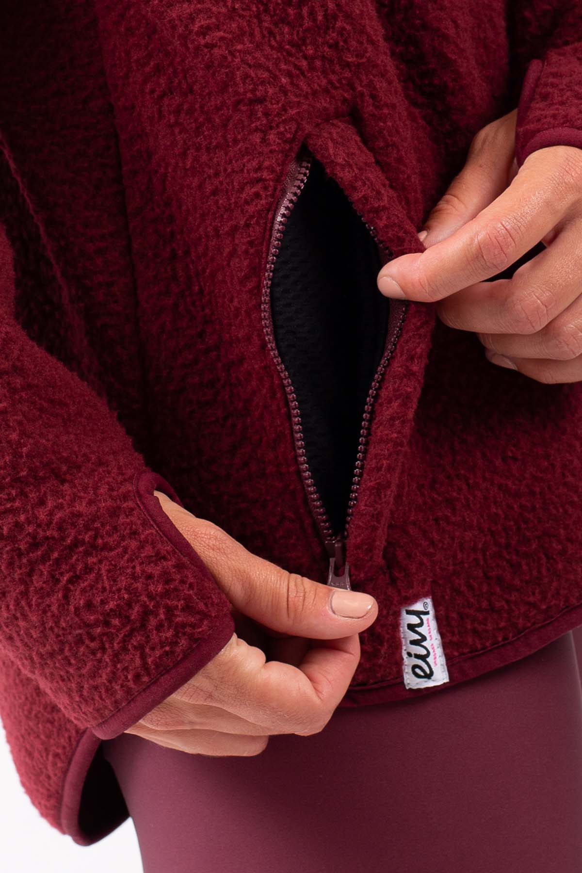 Fleece | Redwood Sherpa Jacket - Wine | M