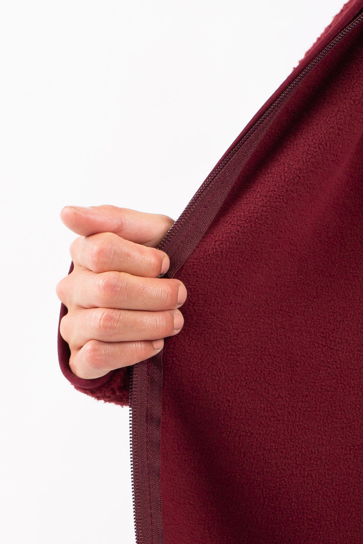 Fleece | Redwood Sherpa Jacket - Wine | XXL