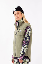 Lumberjackie Sherpa Vest - Faded Oak | M