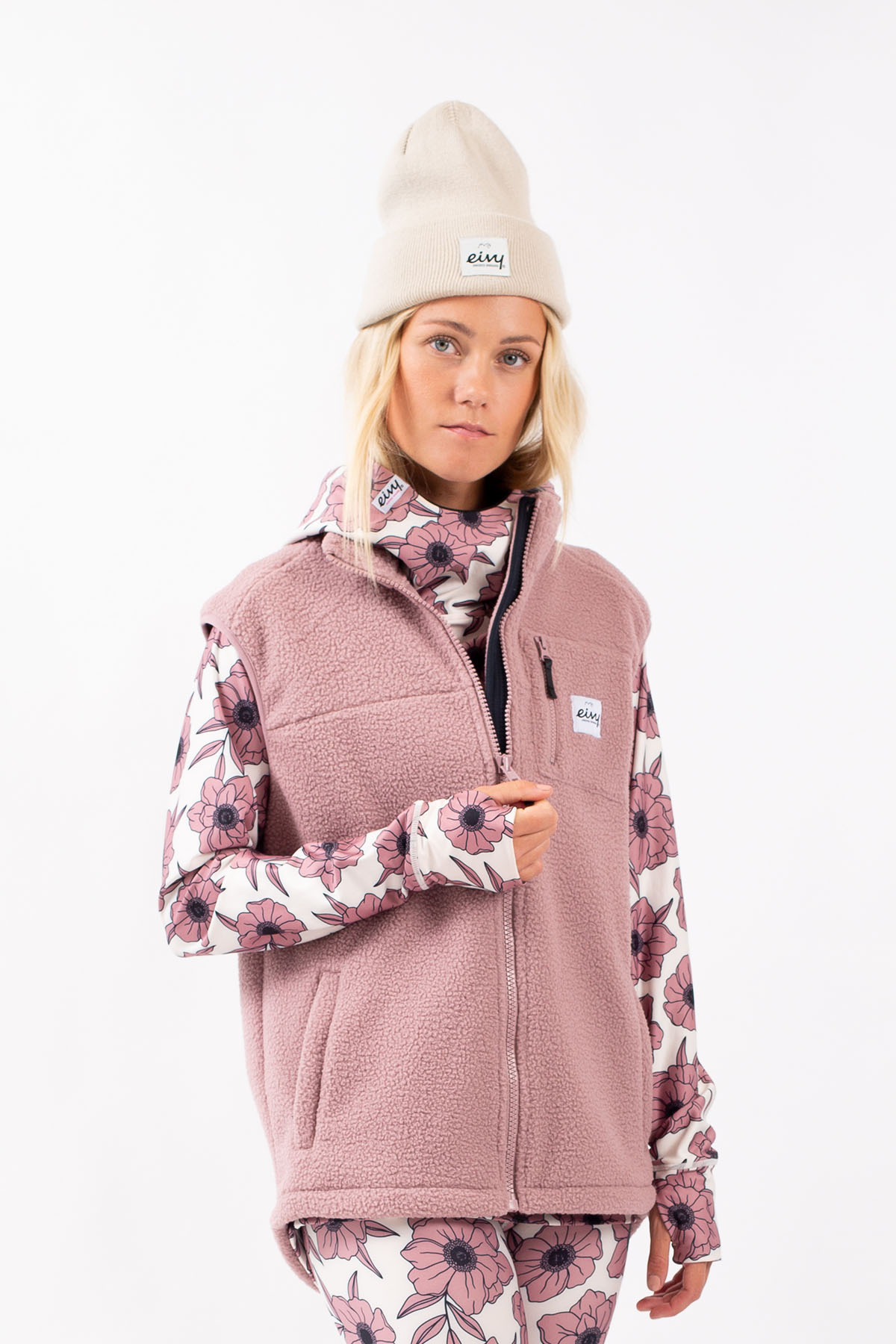 Lumberjackie Sherpa Vest - Faded Woodrose | XXS
