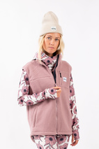 Lumberjackie Sherpa Vest - Faded Woodrose | XXS