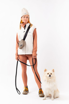 Lumberjackie Sherpa Vest - Faded Cloud