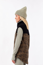 Fleece | Lumberjackie Sherpa Vest - Leopard