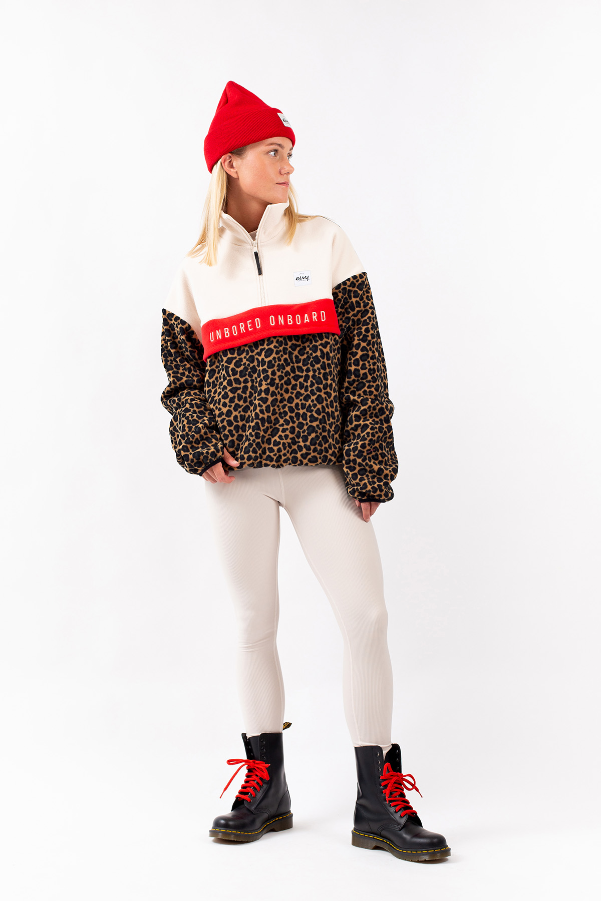 Ball Fleece - Offwhite & Leopard | S