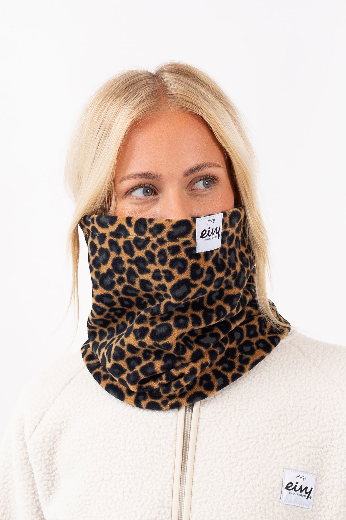 Adjustable Fleece Neckwarmer - Leopard | One Size