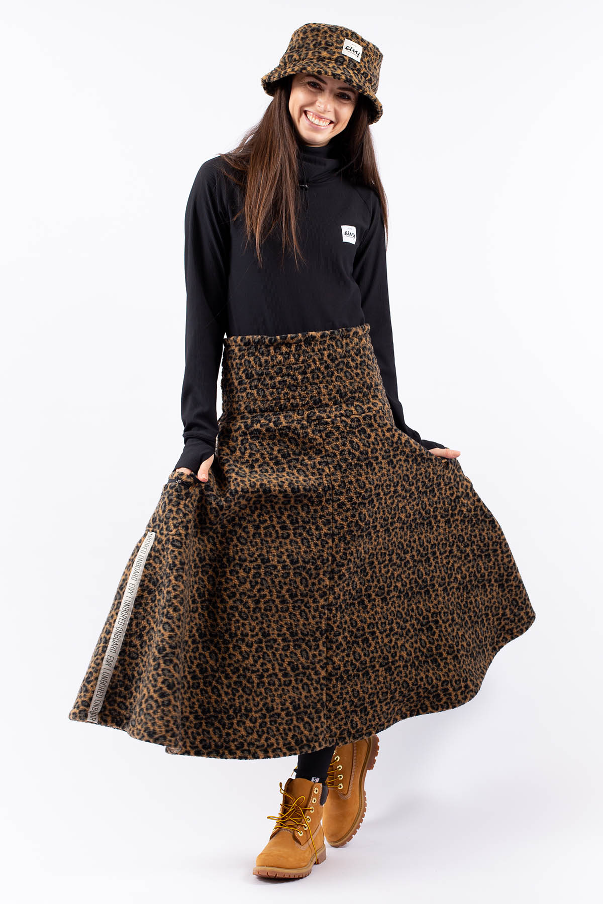 Valley Sherpa Skirt - Leopard | L