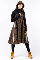 Valley Sherpa Skirt - Leopard
