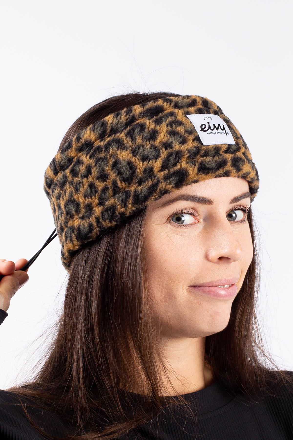 Throwback Sherpa Headband - Leopard