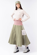 Valley Sherpa Skirt - Faded Blocks