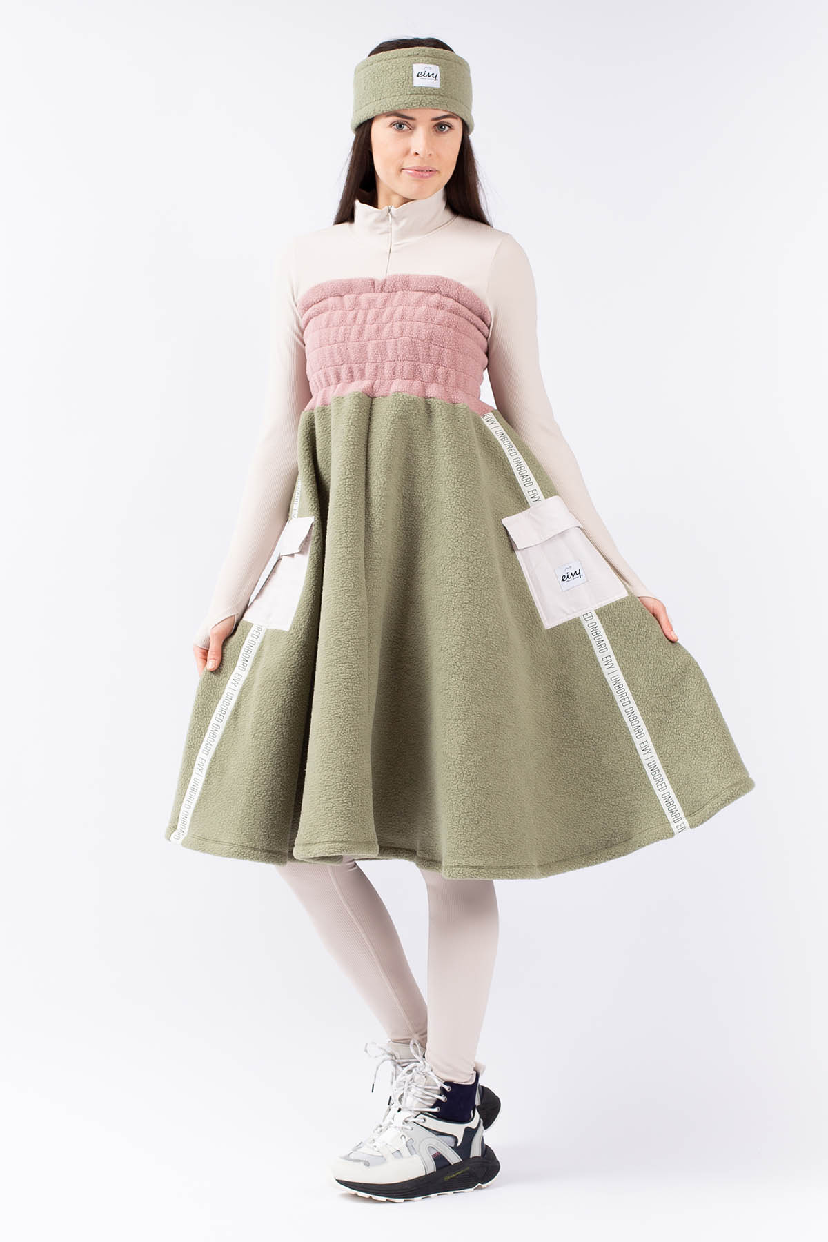Valley Sherpa Skirt - Faded Blocks
