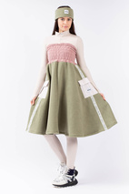 Valley Sherpa Skirt - Faded Blocks