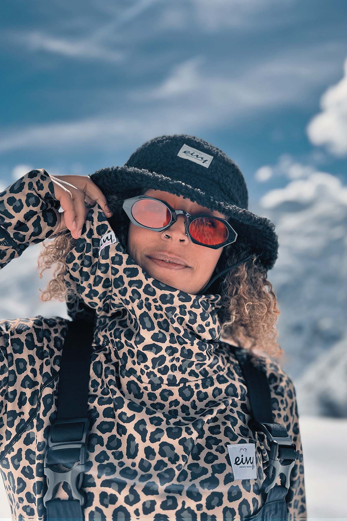 Underställ | Icecold Hood Top - Leopard