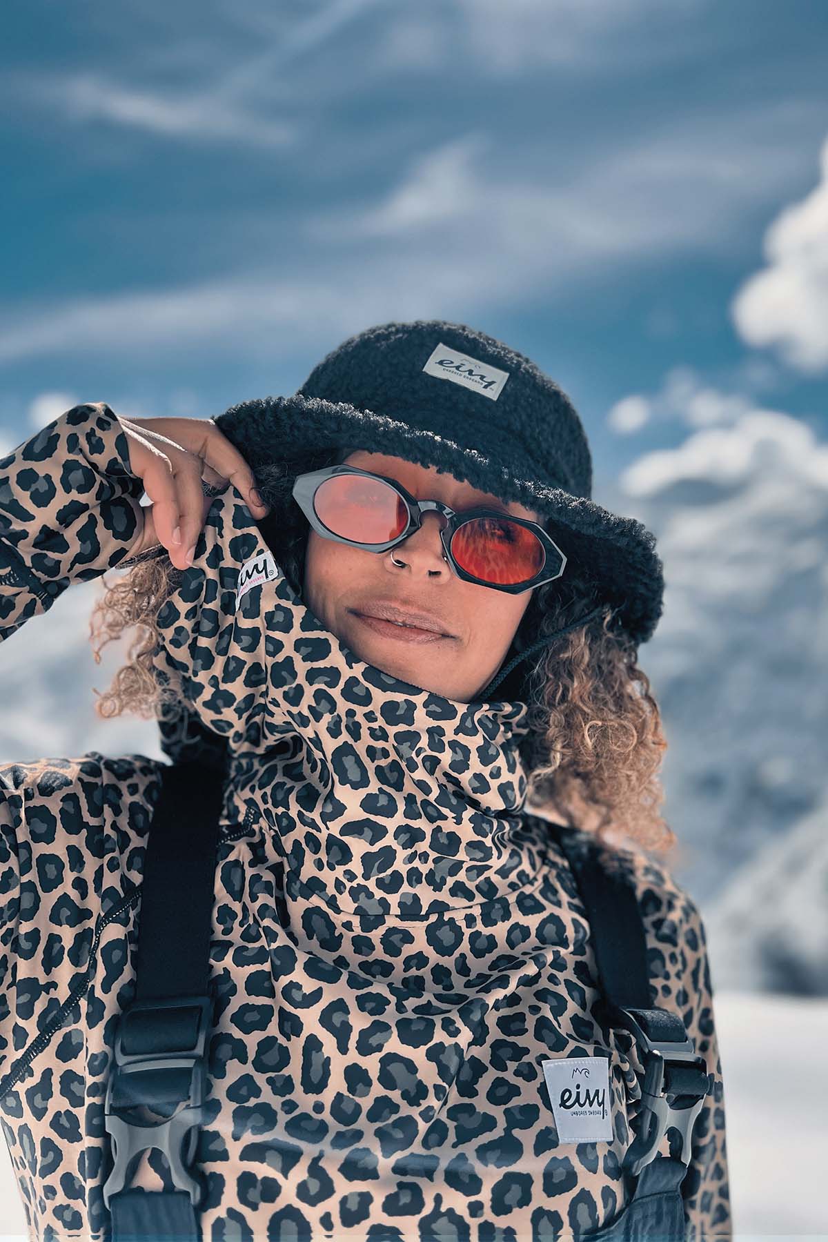 Funktionsunterwäsche | Icecold Hood Top - Leopard