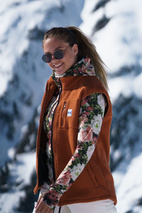 Base Layer | Icecold Zip Hood Top - Autumn Bloom
