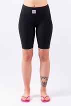 Venture Rib Biker Shorts - Black | XXS