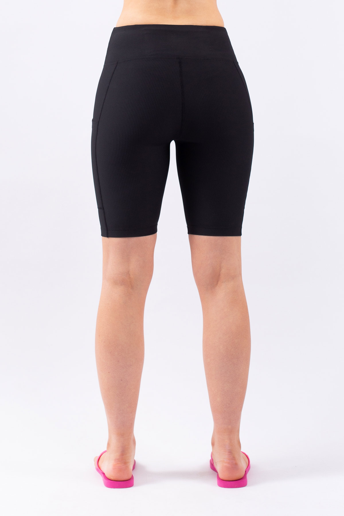 Venture Rib Biker Shorts - Black | L