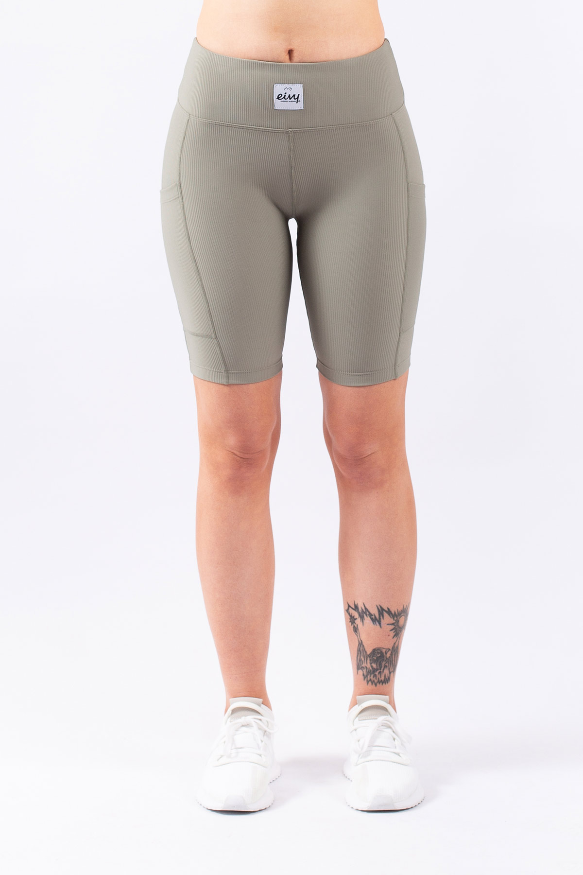 Venture Rib Biker Shorts - Faded Oak | XXS