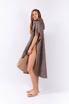 Packable Changing Robe - Leopard