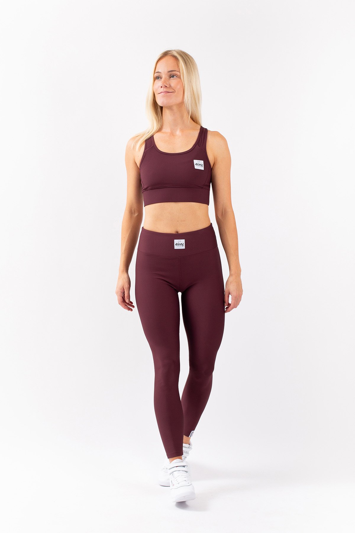 Rider Rib Sports Bra - Wine | M