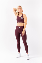 Rider Rib Sports Bra - Wine | M