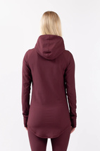 Icecold Hood Rib Top - Wine | M