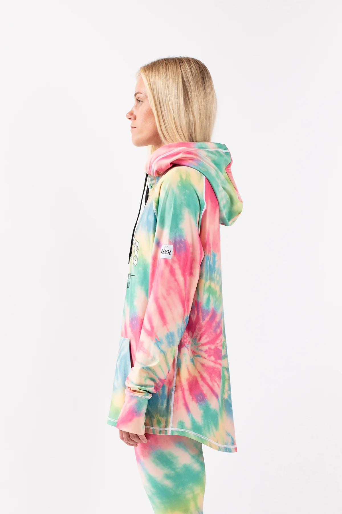 Boyfriends Fit Hoodie Top - Tie-dye