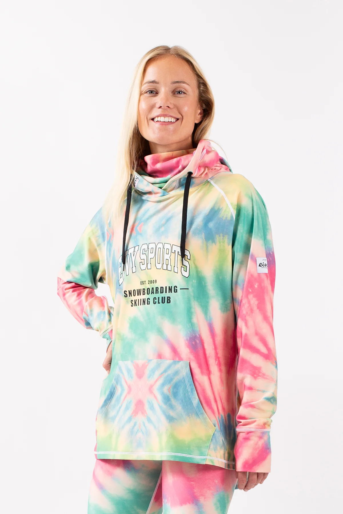 Boyfriends Fit Hoodie Top - Tie-dye | S