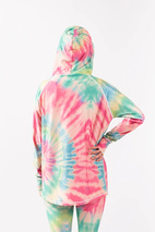 Boyfriends Fit Hoodie Top - Tie-dye | L