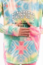 Boyfriends Fit Hoodie Top - Tie-dye | XXS