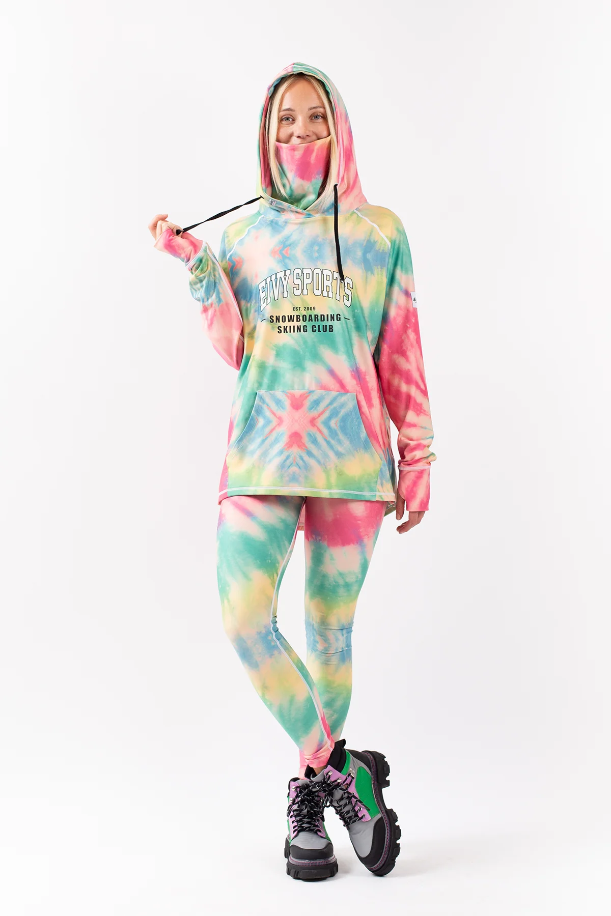 Boyfriends Fit Hoodie Top - Tie-dye | XXS