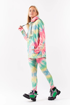 Boyfriends Fit Hoodie Top - Tie-dye | S